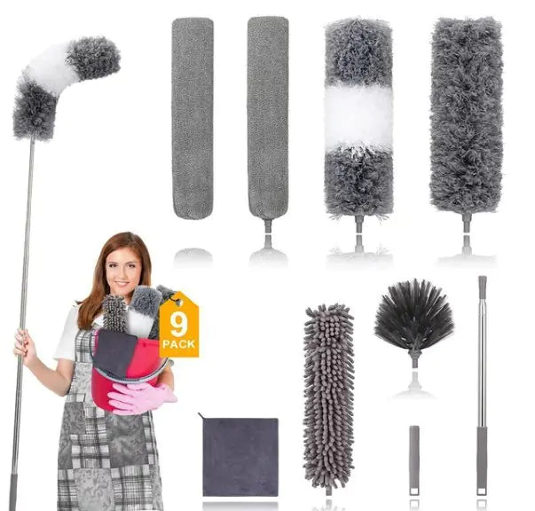 Telescopic Feather Duster for Dust Cleaning and Removal