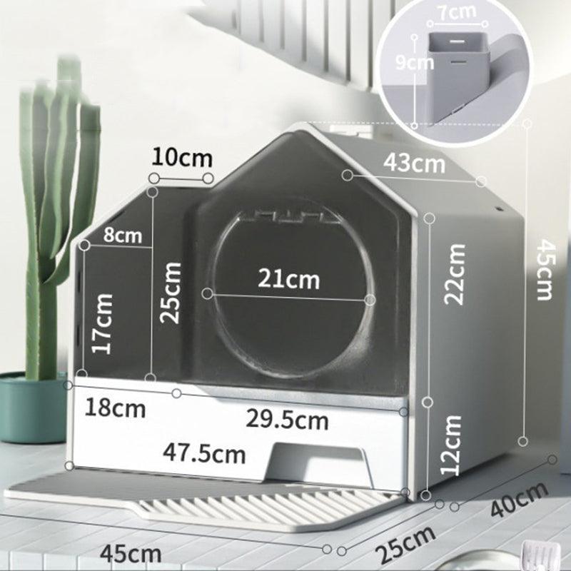 Enclosed Pet Oasis: The Ultimate Odor-Free Cat Litter Box-5