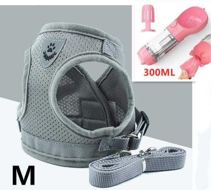 Breathable Mesh Pet Leash With Reflective Design And Matching Belt-9