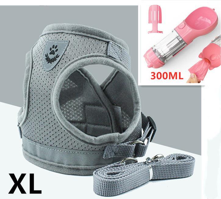 Breathable Mesh Pet Leash With Reflective Design And Matching Belt-11