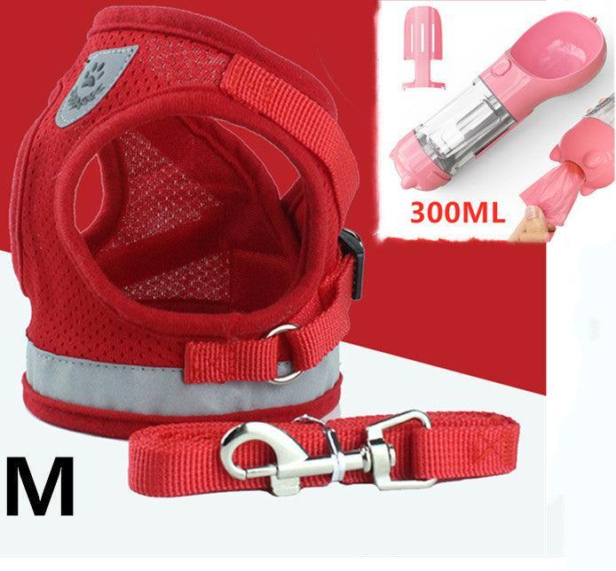Breathable Mesh Pet Leash With Reflective Design And Matching Belt-13