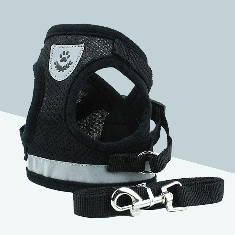 Breathable Mesh Pet Leash With Reflective Design And Matching Belt-7