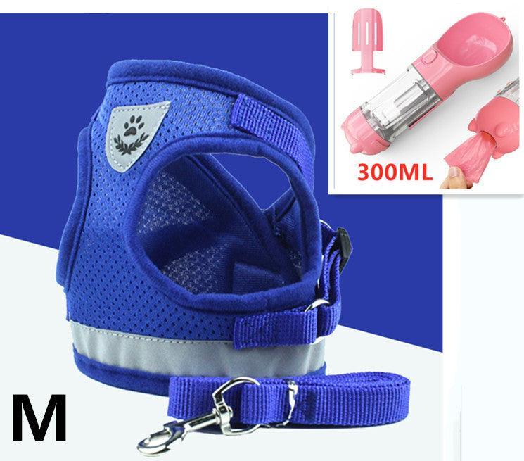 Breathable Mesh Pet Leash With Reflective Design And Matching Belt-15