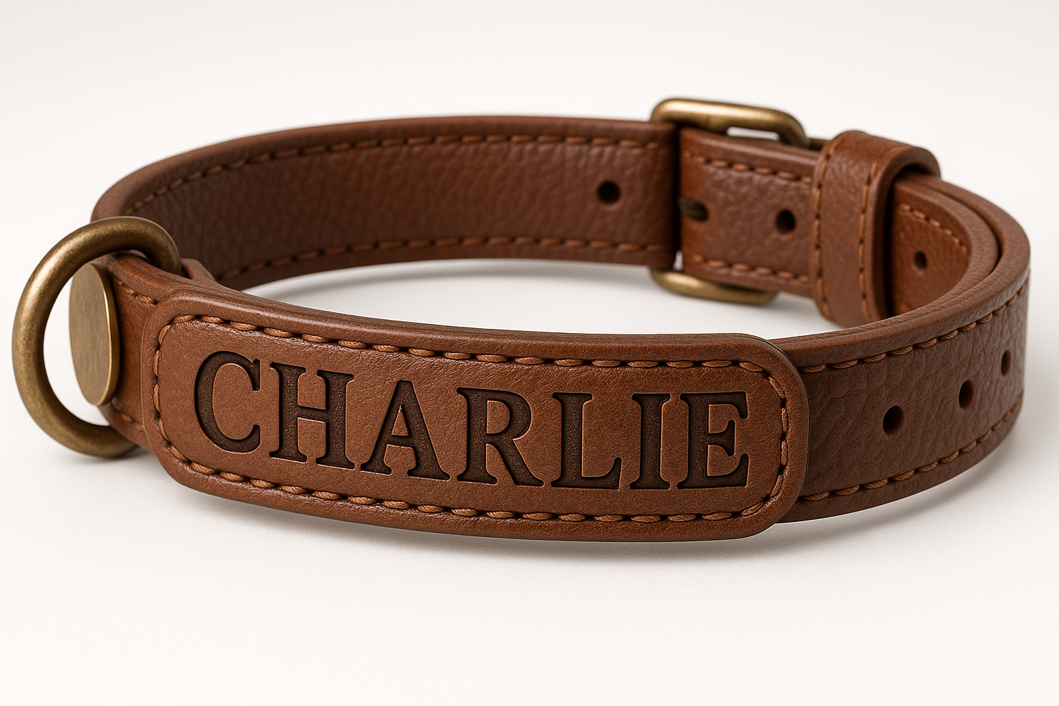 Brown Collar Name Detail