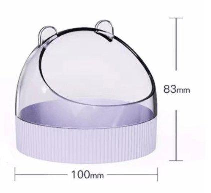 Colorful Candy Acrylic Hamster Food Basin With Gold Wire Feeder-5