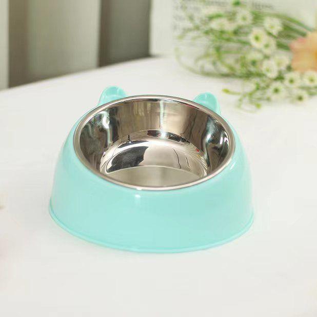 Double Bowl Stainless Steel Pet Feeder - Innovative Overturning Prevention Design-3