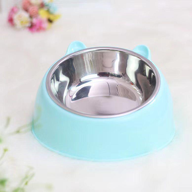 Double Bowl Stainless Steel Pet Feeder - Innovative Overturning Prevention Design-0