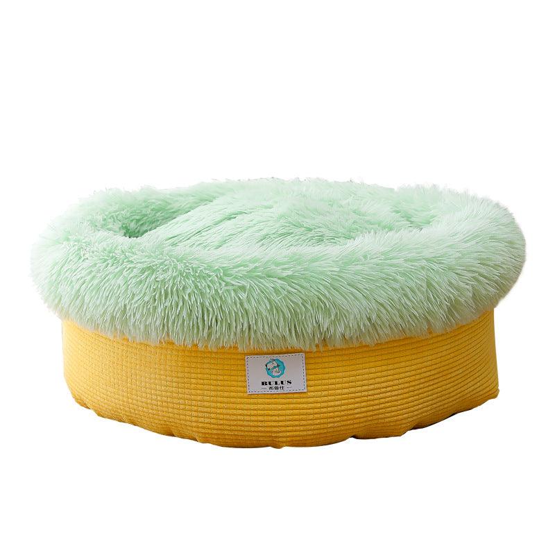 Luxury Plush Winter Nest: Cozy And Stylish Pet Bed For Deep Sleep-3