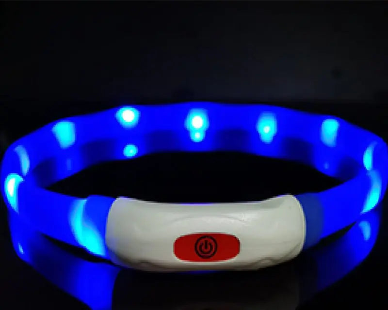 LED Luminous Dog Silicone Collar